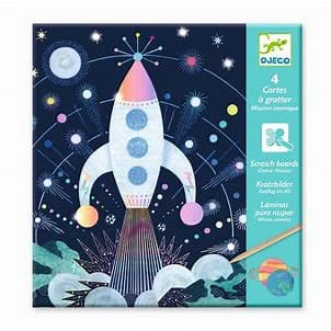DJECO-Petit Gifts - Scratch Cards - Cosmic Mission-DJ09727-Legacy Toys