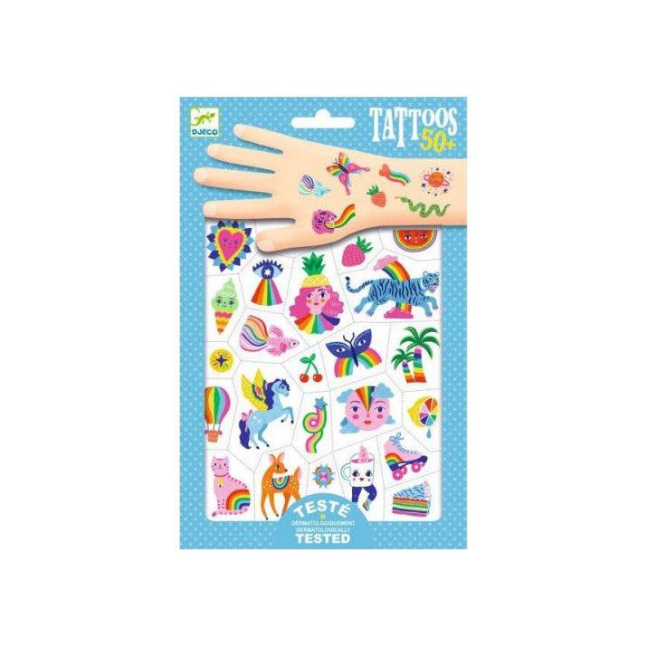 DJECO-Rainbow Tattoos-DJ09617-Legacy Toys