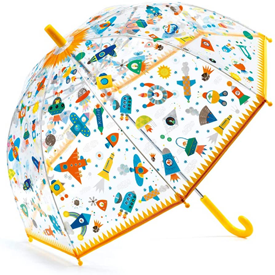 DJECO-Space Transparent Umbrella-DD04707-Legacy Toys