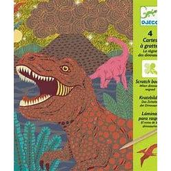 DJECO-When Dinosaurs Reigned Scratch cards-DJ09726-Legacy Toys