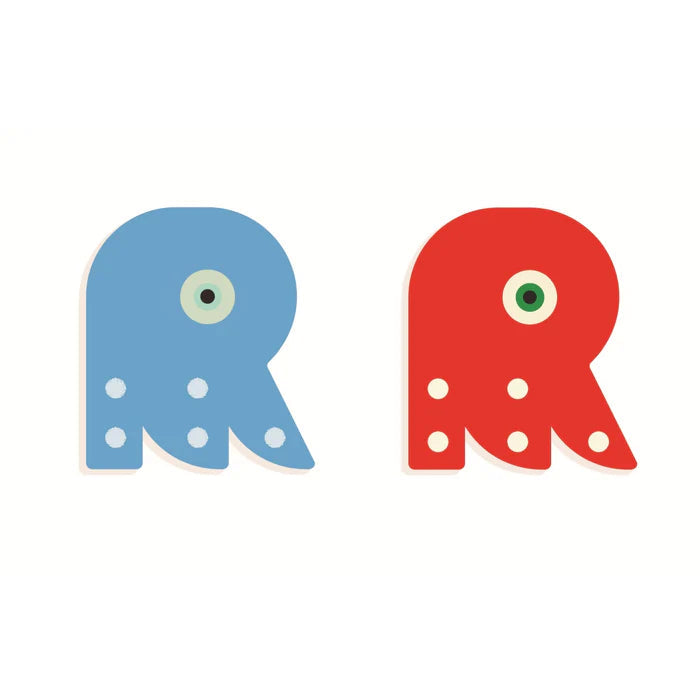 DJECO-Wood Letters Graphic Animal - R-DD04977-Legacy Toys