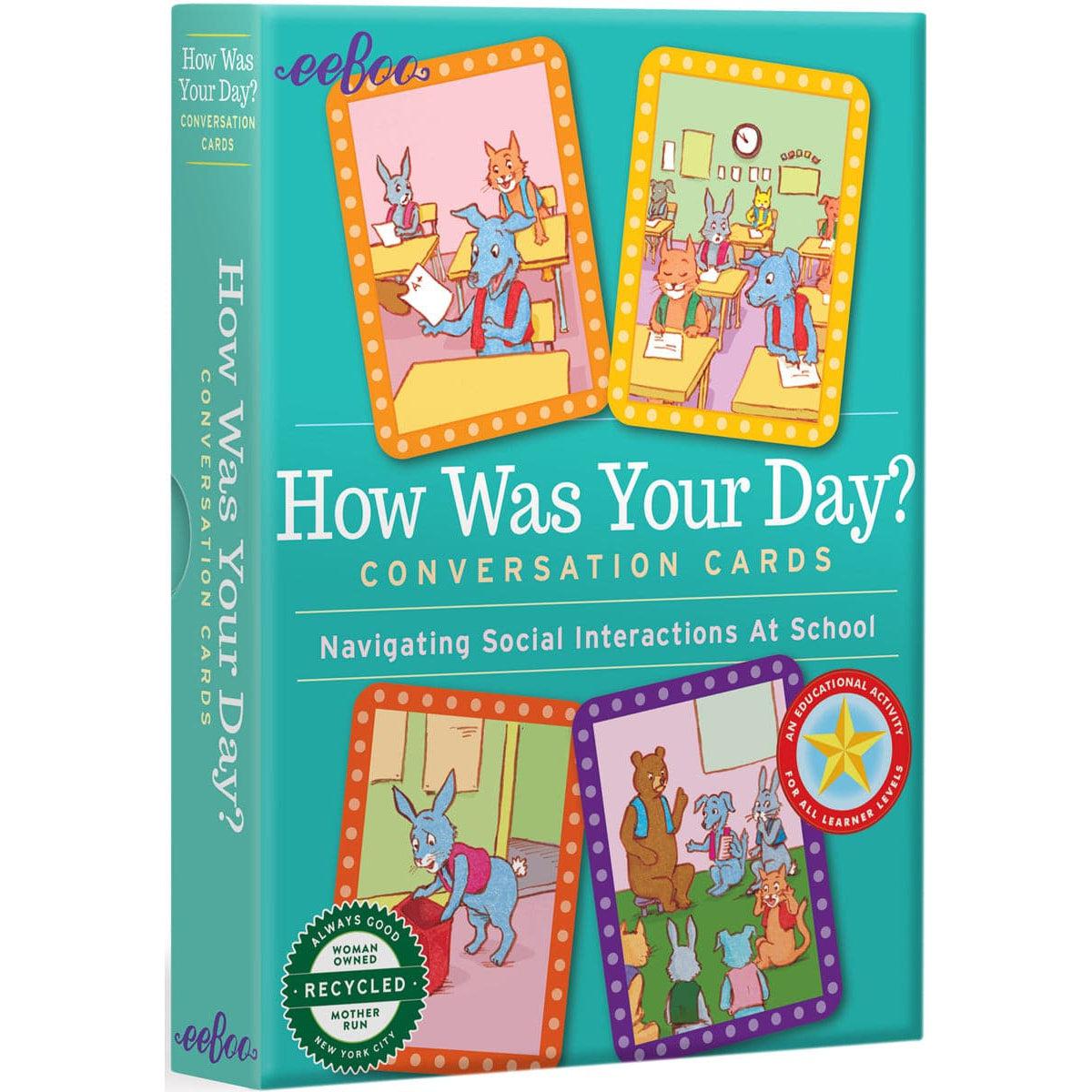 eeBoo-How Was Your Day - Conversation Cards-13050-Legacy Toys