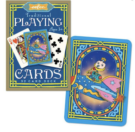 eeBoo-Robot Traditional 52 Playing Cards-PCROB-Legacy Toys