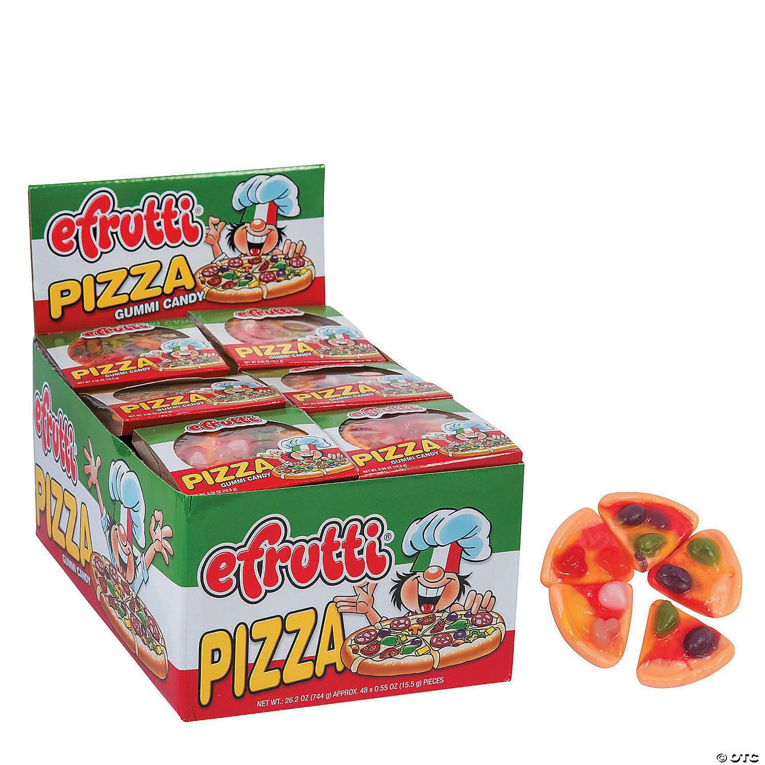 Efrutti-Efrutti Gummi Pizza-3378-Box of 48-Legacy Toys