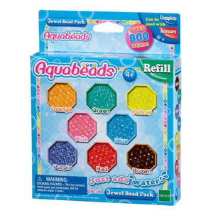 AQUABEADS Solid and Jewel Bead Refill Packs Over 800 Aqua Beads