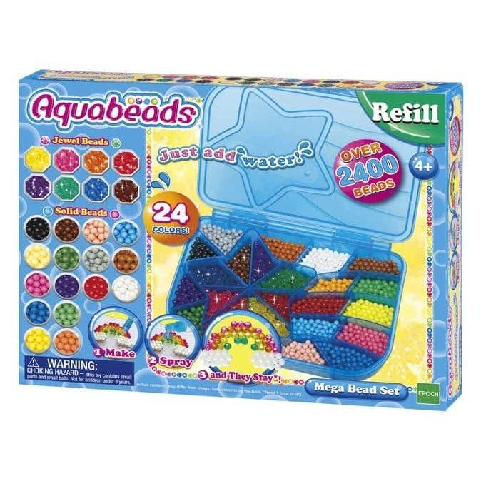 Epoch Everlasting Play-Aquabeads - Mega Bead Set Refill Recharge 2400-AB31502-Legacy Toys