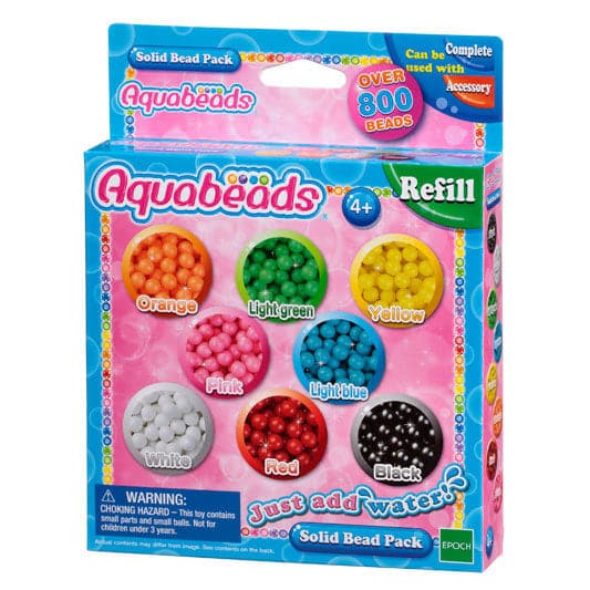 Pastel Solid Bead Pack Aquabeads Refill Pack for Solid Beads