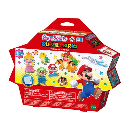 Epoch Everlasting Play-Aquabeads - Super Mario Character Set Star Package-AB31946-Legacy Toys