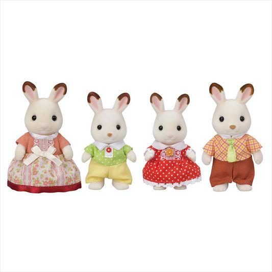 Epoch Everlasting Play-Calico Critters Chocolate Rabbit Family-CC2028-Legacy Toys