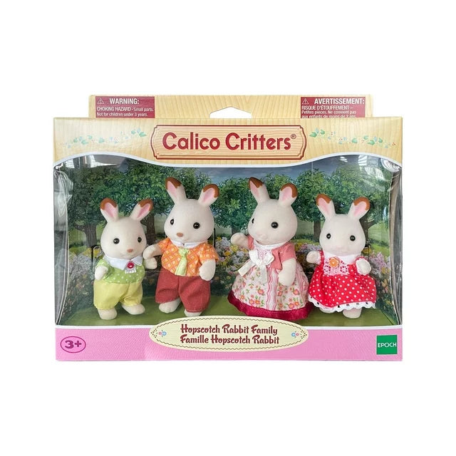 Epoch Everlasting Play-Calico Critters Chocolate Rabbit Family-CC2028-Legacy Toys