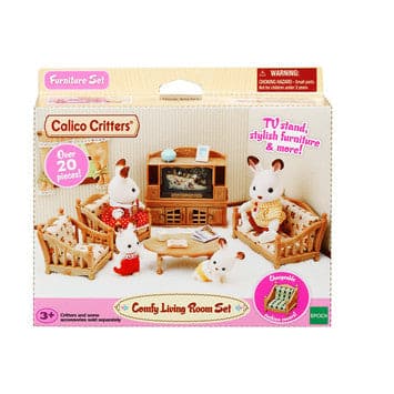 Epoch Everlasting Play-Calico Critters Comfy Living Room Set-CC1808-Legacy Toys