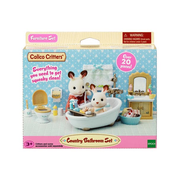 Epoch Everlasting Play-Calico Critters Country Bathroom Set-CC1748-Legacy Toys