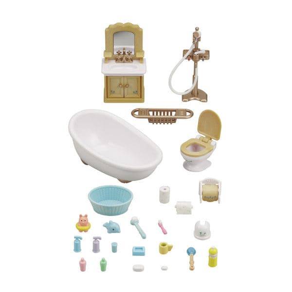 Epoch Everlasting Play-Calico Critters Country Bathroom Set-CC1748-Legacy Toys