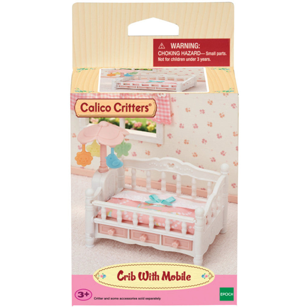 Epoch Everlasting Play-Calico Critters Crib With Mobile-CC1913-Legacy Toys