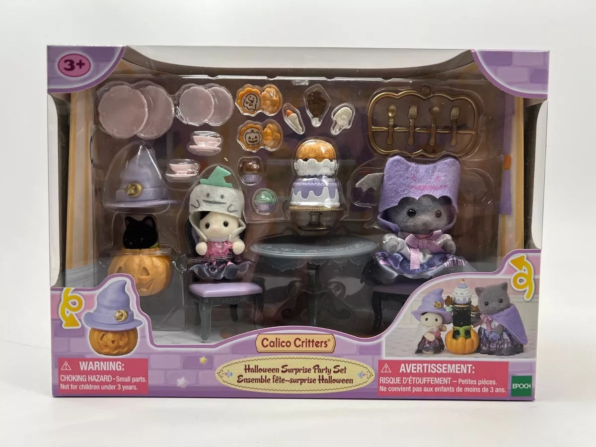 Epoch Everlasting Play-Calico Critters - Halloween Surprise Party Set-CC2183-Legacy Toys