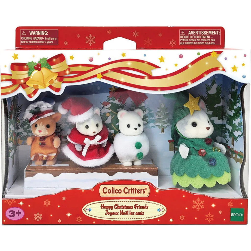 Epoch Everlasting Play-Calico Critters Happy Christmas Friends-CC2081-Legacy Toys