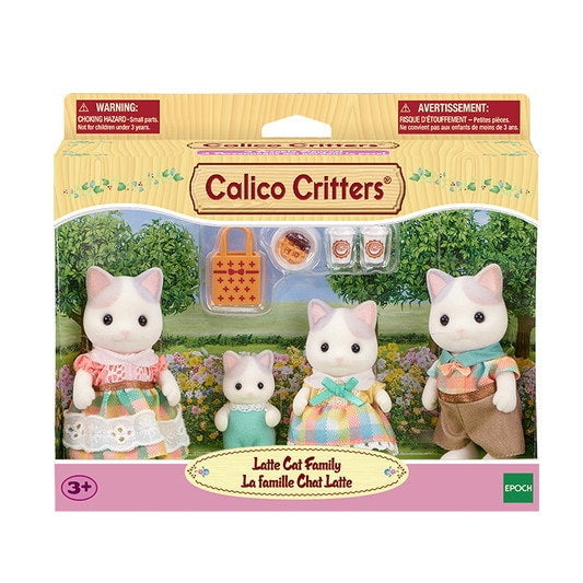 Epoch Everlasting Play-Calico Critters Latte Cat Family-CC2161-Legacy Toys
