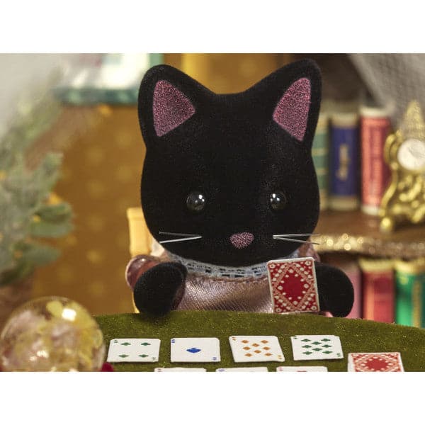 Epoch Everlasting Play-Calico Critters Midnight Cat Family-CC1939-Legacy Toys
