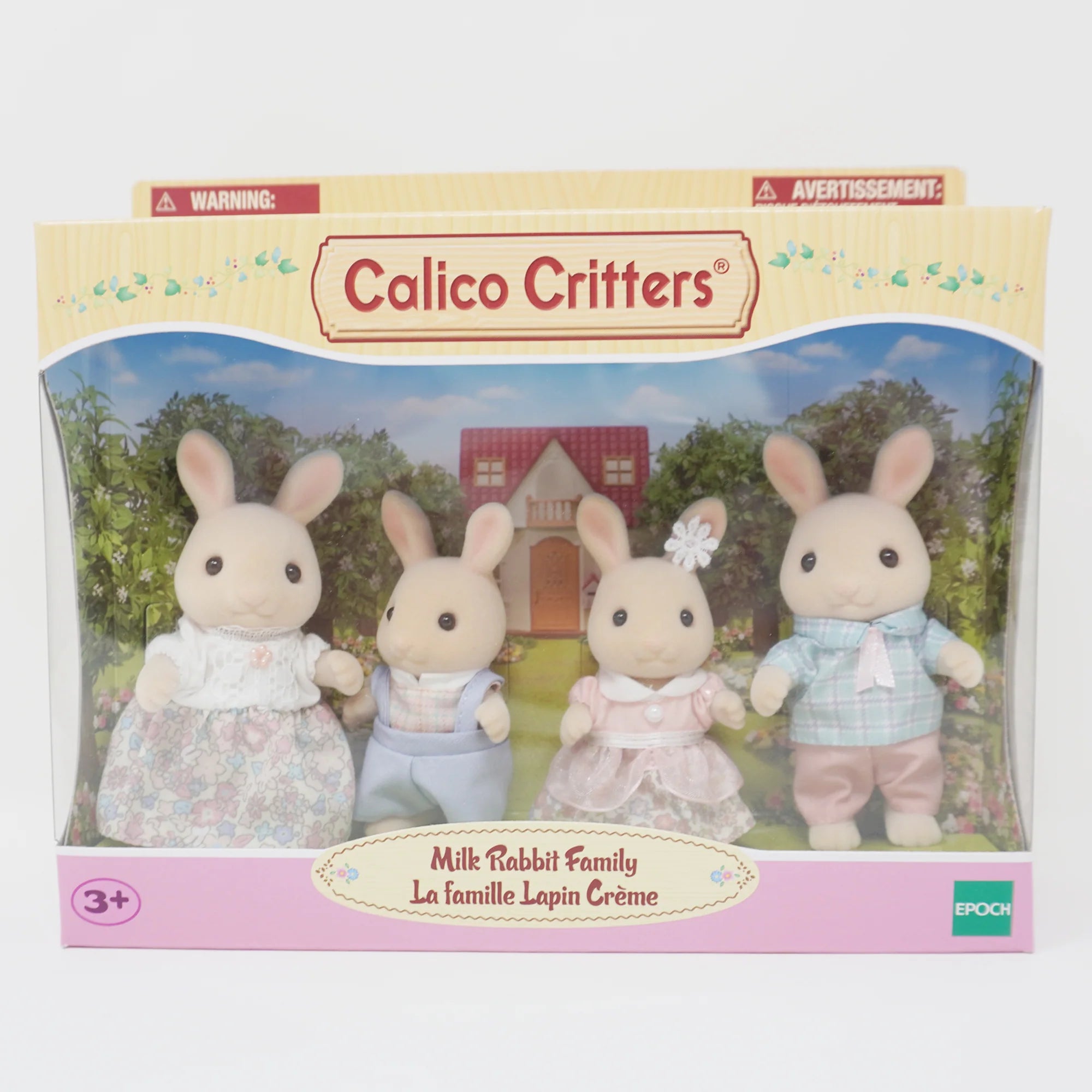 Epoch Everlasting Play-Calico Critters Milk Rabbit Family-CC2075-Legacy Toys