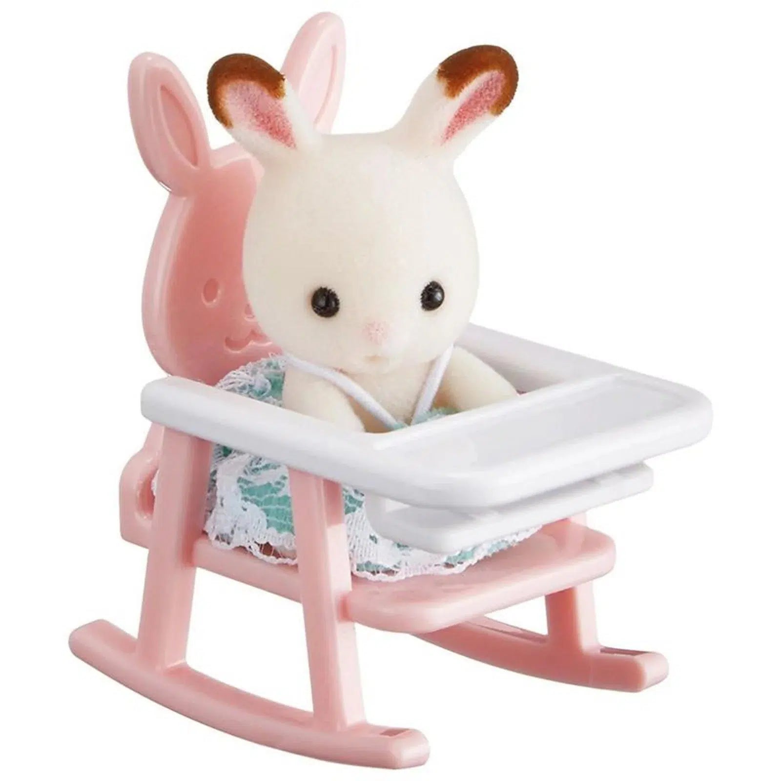 Epoch Everlasting Play-Calico Critters Mini Carry Case-CC1876-Bunny In High Chair-Legacy Toys