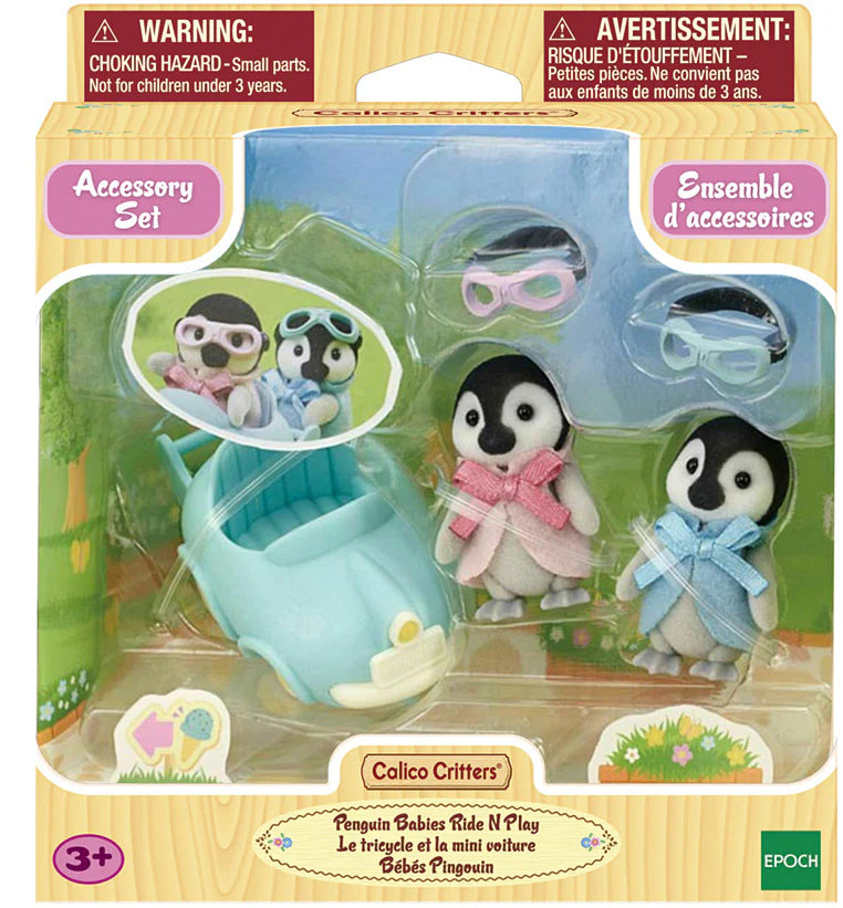 Epoch Everlasting Play-Calico Critters Penguin Babies Ride 'n Play-CC2063-Legacy Toys