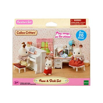 Epoch Everlasting Play-Calico Critters Piano & Desk Set-CC1746-Legacy Toys