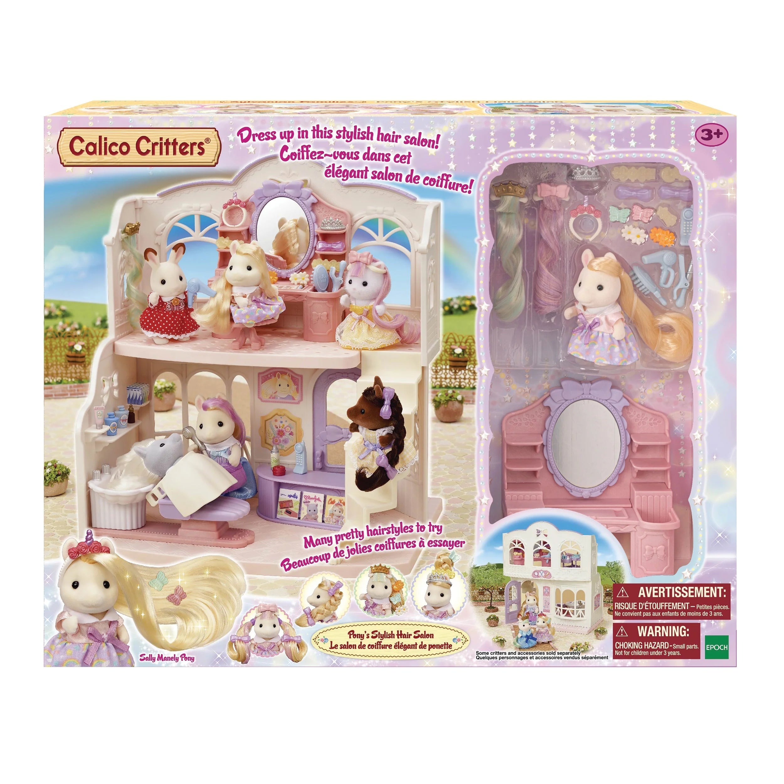 Epoch Everlasting Play-Calico Critters Pony's Stylish Hair Salon-CC1971-Legacy Toys