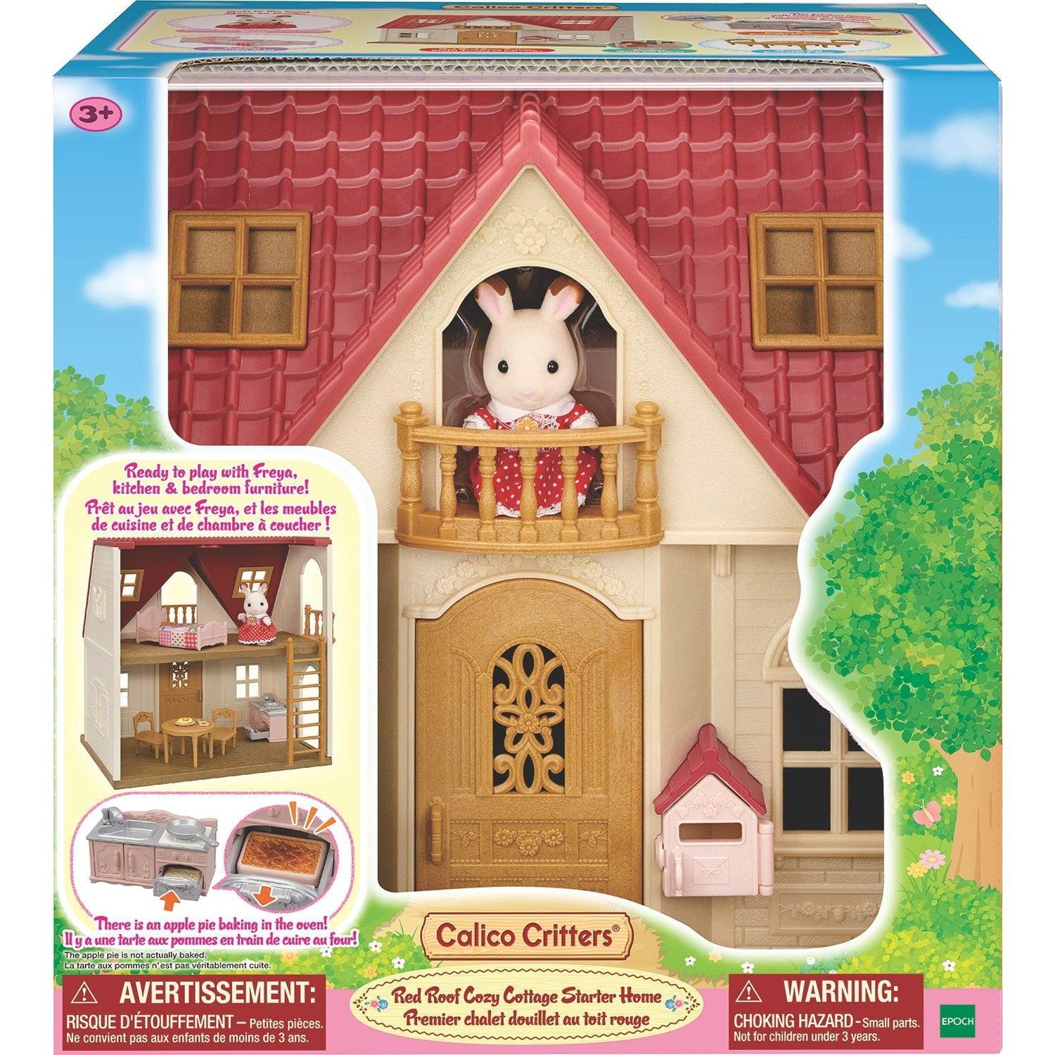Epoch Everlasting Play-Calico Critters Red Roof Cozy Cottage Starter Home 2022-CC2029-Legacy Toys