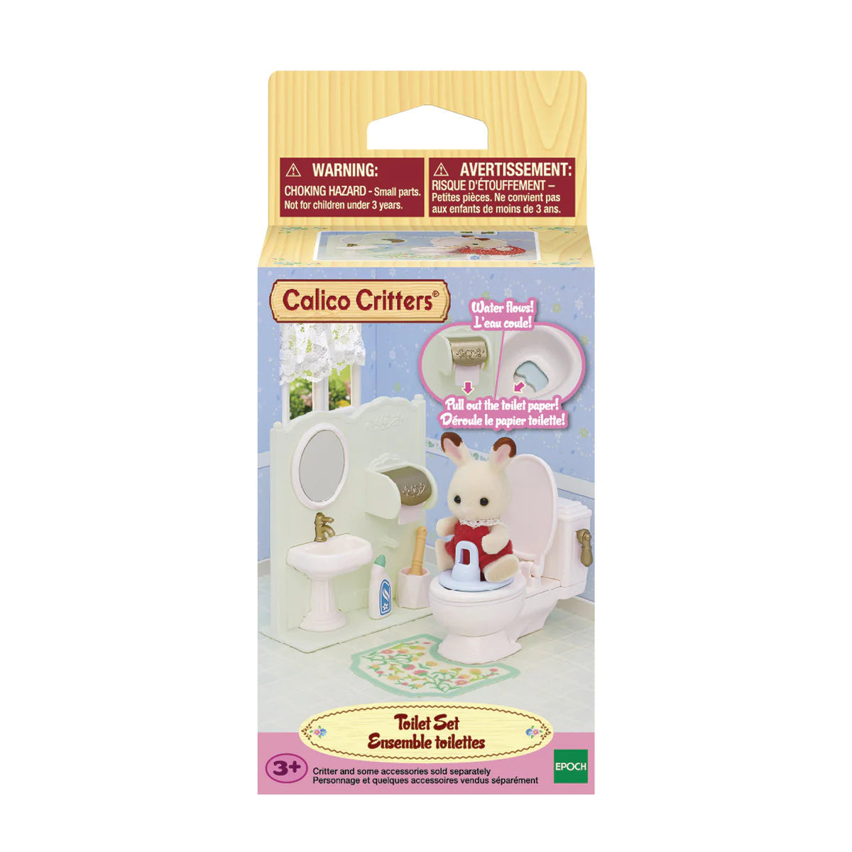 Epoch Everlasting Play-Calico Critters Toilet Set-CC2163-Legacy Toys