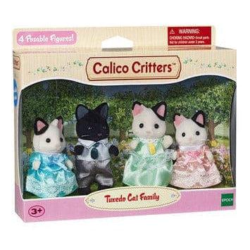 Epoch Everlasting Play-Calico Critters Tuxedo Cat Family-CC1472-Legacy Toys