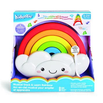 Epoch Everlasting Play-Kidoozie Musical Stack and Learn Rainbow-G02671-Legacy Toys