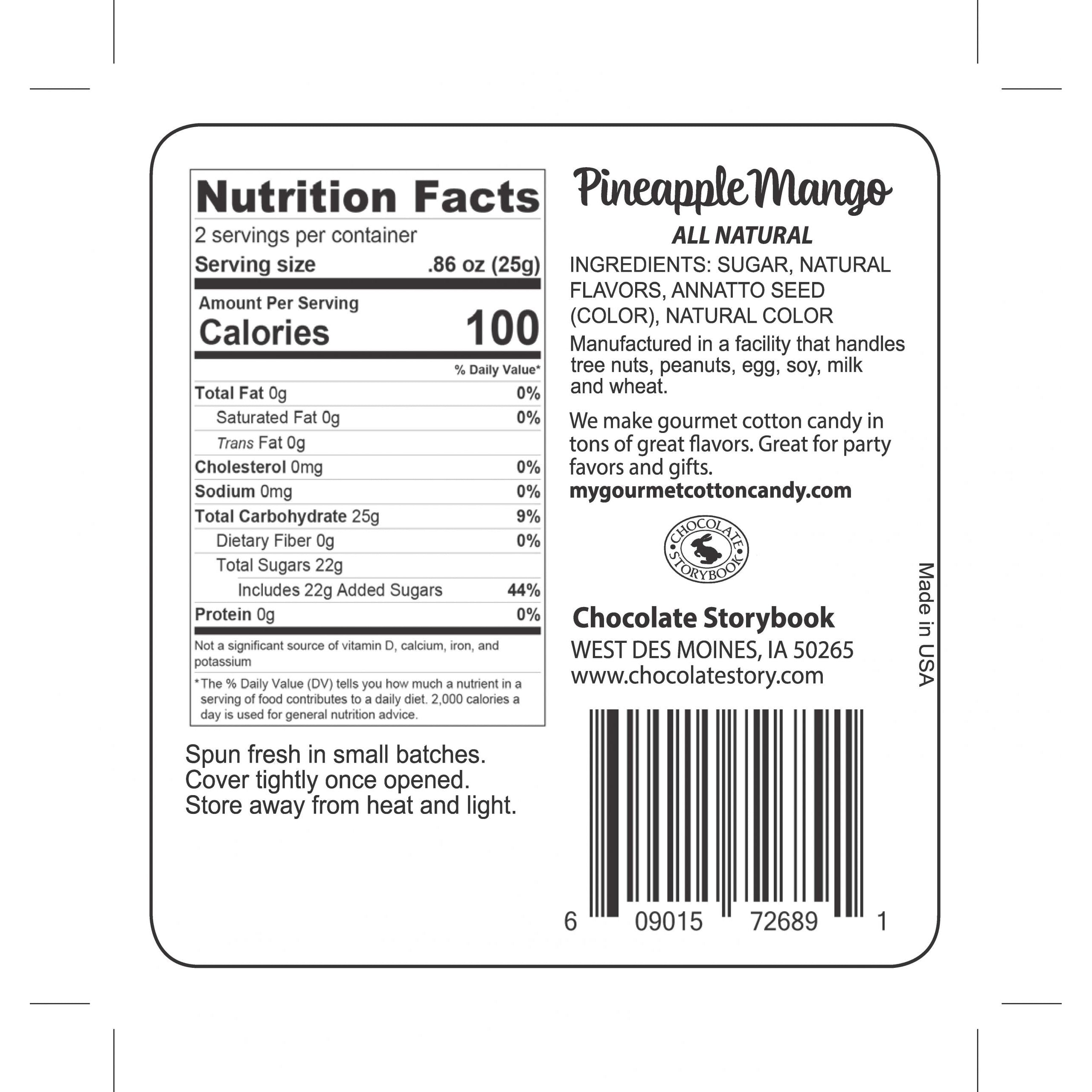 Chocolate Storybook-Pineapple Mango Gourmet Cotton Candy-CSB-PM-Legacy Toys