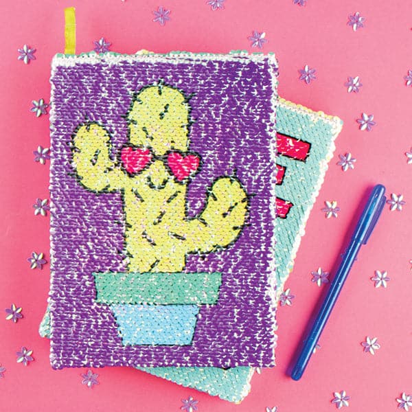 Fashion Angels-Magic Sequin Cactus/Can't Touch Reveal Journal-77037-Legacy Toys