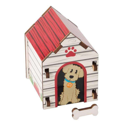 Fat Brain Toys-Build It Blueprints Puzzle - Dog House-FA228-4-Legacy Toys
