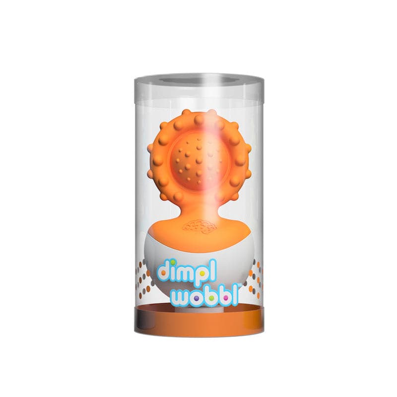 Fat Brain Toys-Dimpl Wobbl-FA217-2-Orange-Legacy Toys