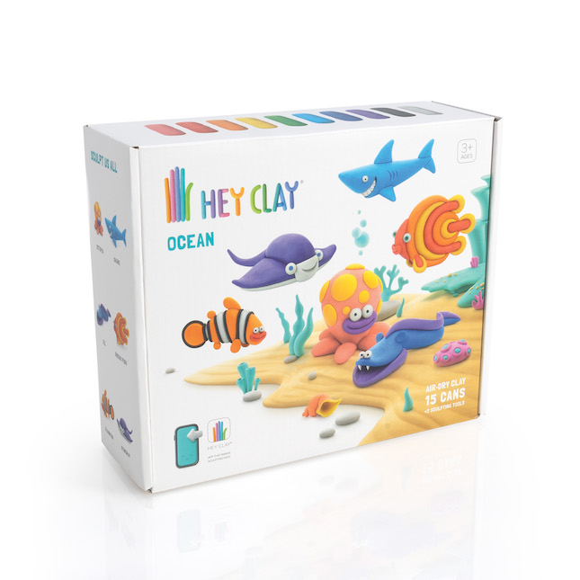 Fat Brain Toys-Hey Clay-FA425-1-Ocean Creatures 2023-Legacy Toys