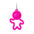 Fat Brain Toys-Lil Dimpl Assorted Keychain-FA349-Pink-Legacy Toys