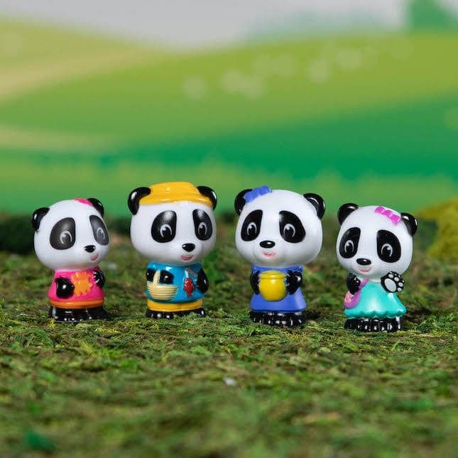 Fat Brain Toys-Timber Tots Panda Family of 4-FA257-1-Legacy Toys
