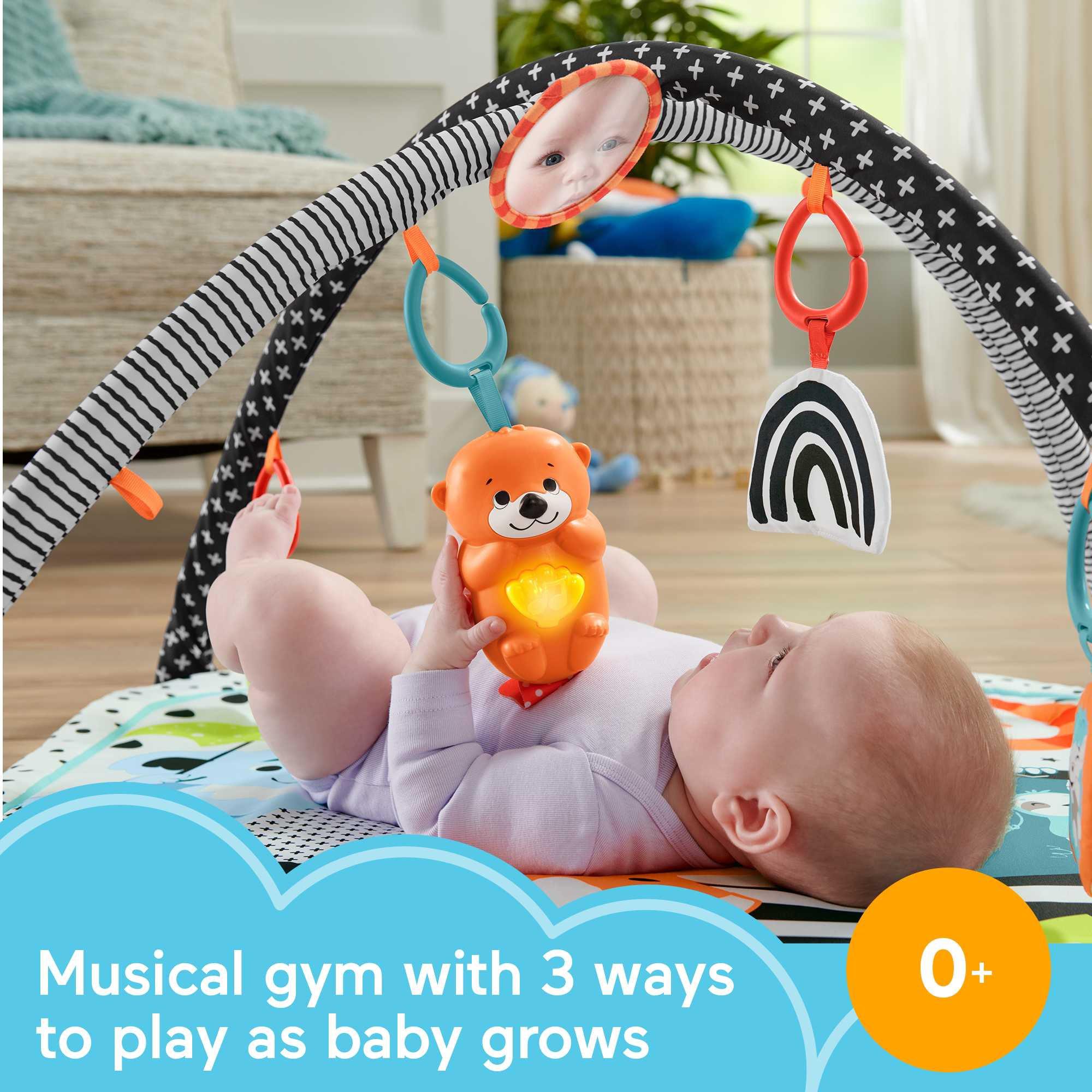 Fisher Price-Fisher-Price 3-in-1 Music, Glow and Grow Gym-HBP41-Legacy Toys