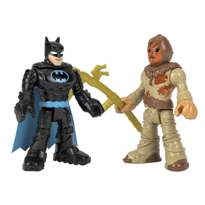 Fisher Price-Fisher-Price Imaginext - DC Super Friends Basic Assortment: Batman & Scarecrow-HFD42-Legacy Toys