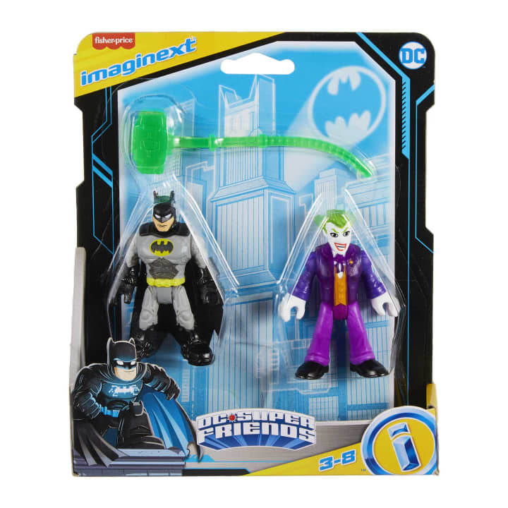 Fisher Price-Fisher-Price Imaginext - DC Super Friends Basic Assortment: Batman & The Joker-HGX81-Legacy Toys