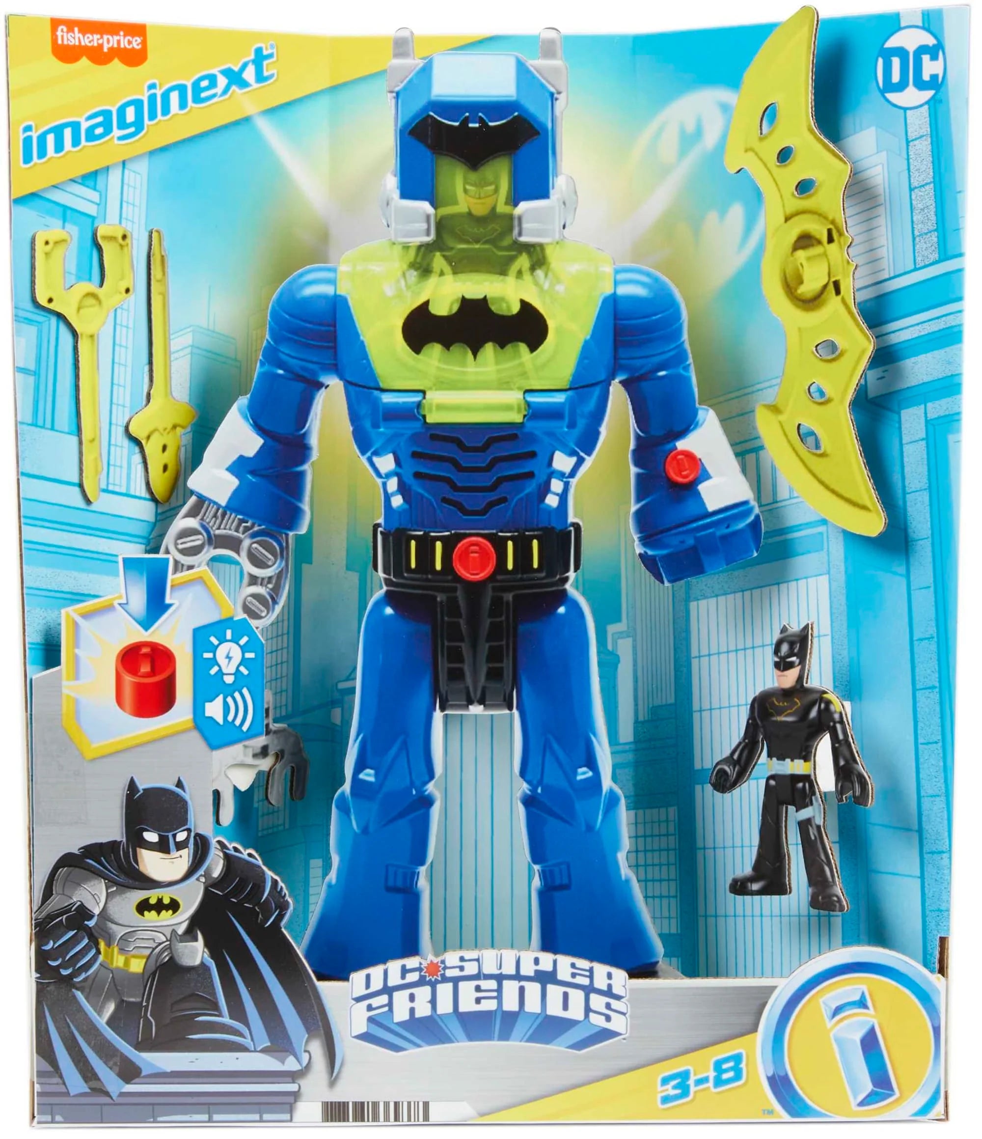 Fisher Price-Fisher-Price Imaginext - DC Super Friends Batman Insider & Exo Suit-HGX98-Legacy Toys