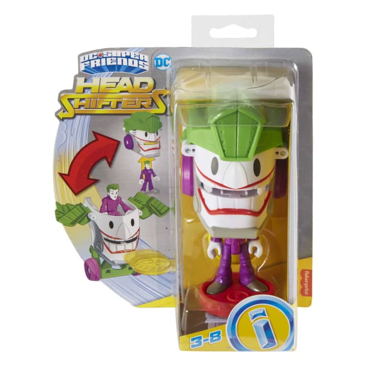 Fisher Price-Fisher-Price Imaginext - DC Super Friends Head Shifters Joker & Laff Mobile-HGX92-Legacy Toys