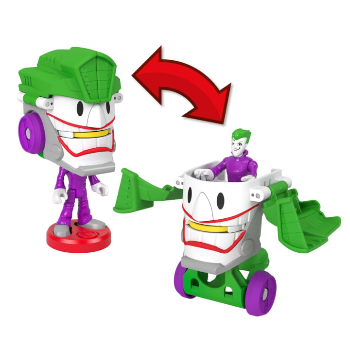 Fisher Price-Fisher-Price Imaginext - DC Super Friends Head Shifters Joker & Laff Mobile-HGX92-Legacy Toys