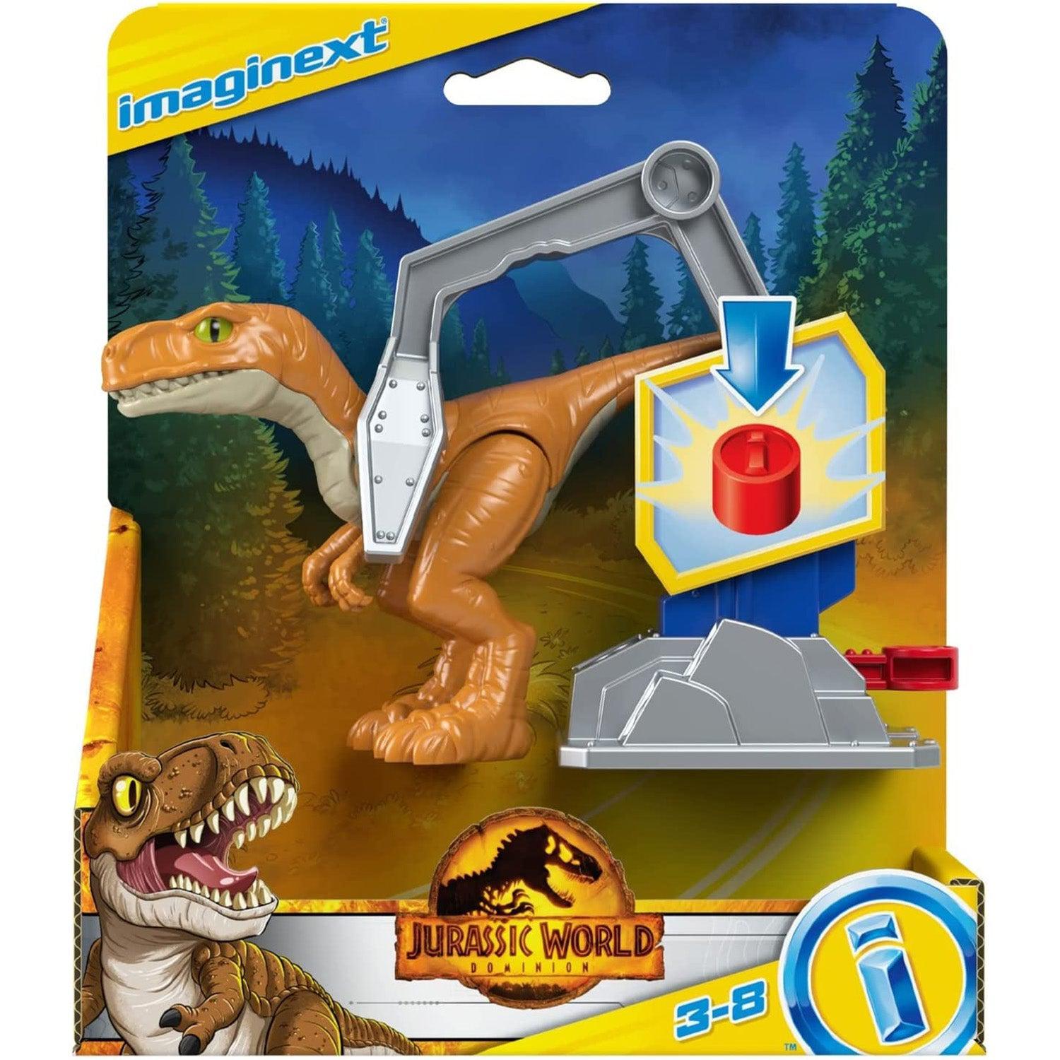 Fisher Price-Fisher-Price Imaginext - Jurassic World 3 Basic Dino-GVV95-Atrociraptor - Tiger-Legacy Toys