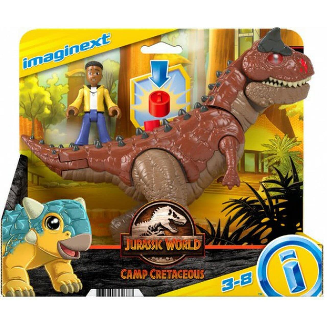 Fisher Price-Fisher-Price Imaginext - Jurassic World Feature -HCH99-Carnotaurus 'Toro' & Darius-Legacy Toys