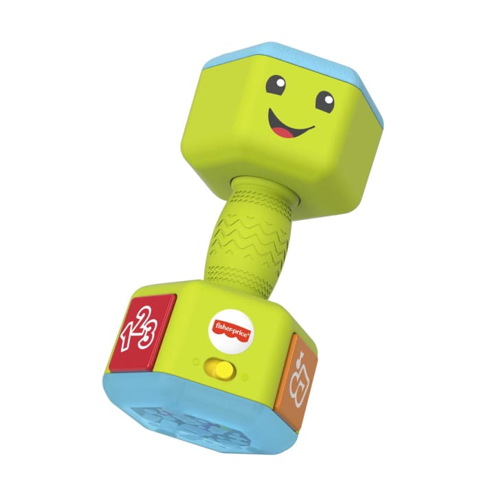 Fisher Price-Fisher-Price Laugh & Learn Smart Dumbbell-GJW57-Legacy Toys