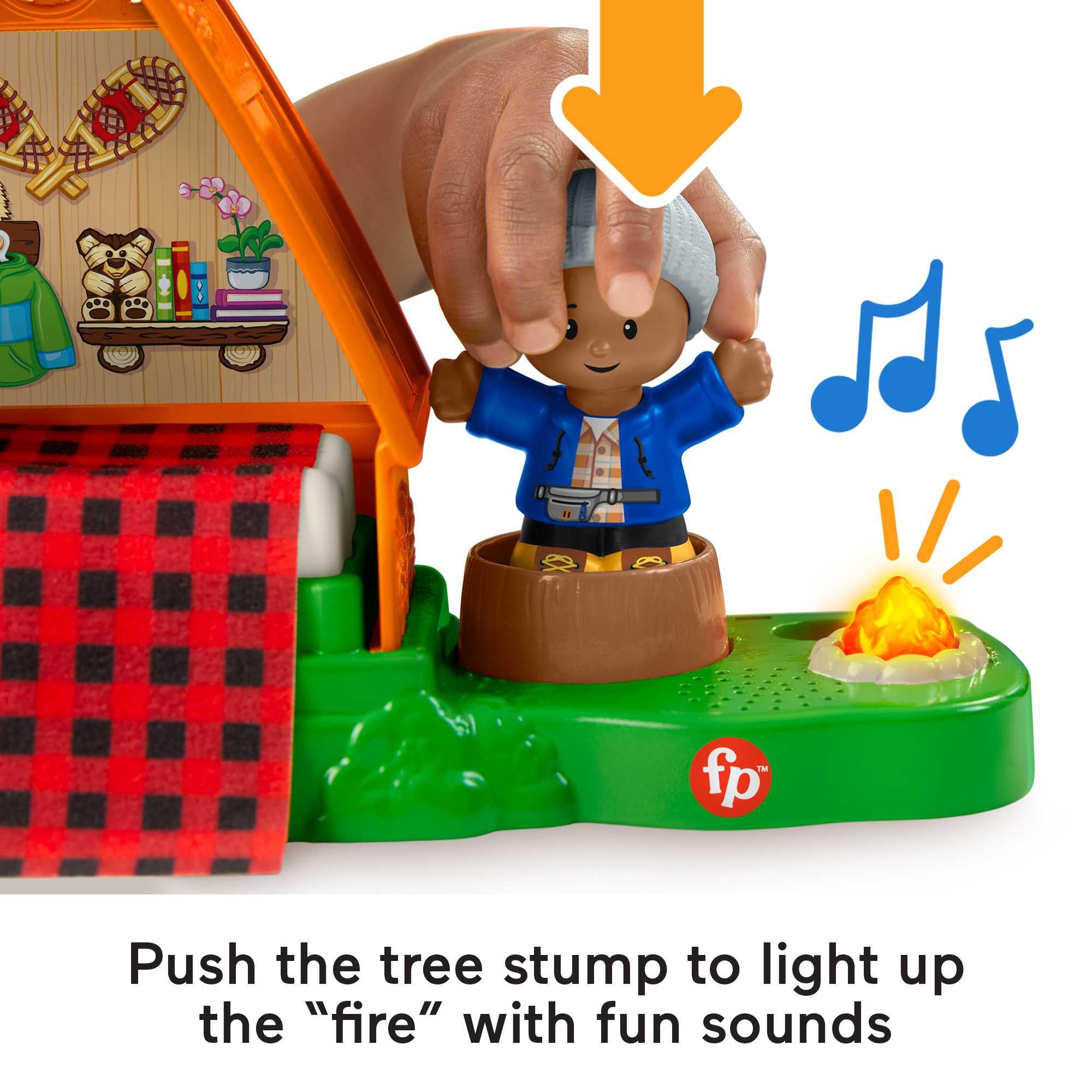 Fisher Price-Fisher-Price Little People - A-Frame Cabin-HCC66-Legacy Toys