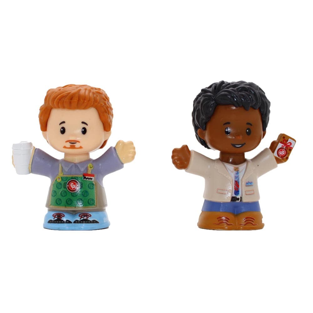 Fisher Price-Fisher-Price Little People Figure 2 Pack -HBW63-Barista and Customer-Legacy Toys