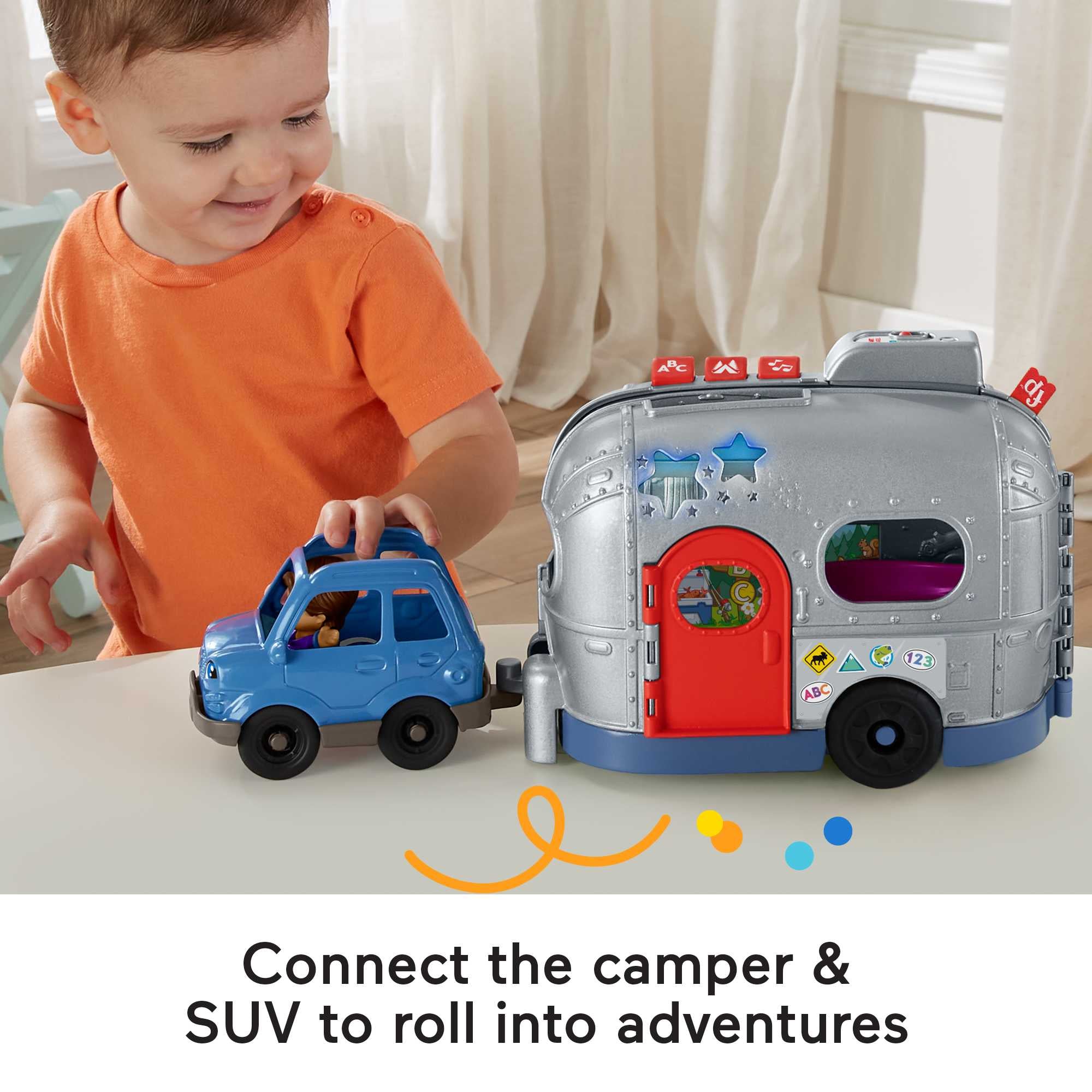 Fisher Price-Fisher-Price Little People - Light-Up Learning Camper-HGP71-Legacy Toys